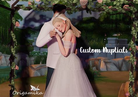 Custom nuptials mod - This Mini-Mod adds a few different Greeting-type interactions to your game to be used at your leisure - even if you have already met the Sim! You can find all new interactions in a new "Greetings" Pie Menu. This Mini-Mod was created as a request for plumbob_taco on our Sims After Dark Discord Server!